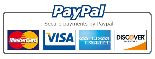 Payment Methods - PayPal, Visa, Mastercard, American Express